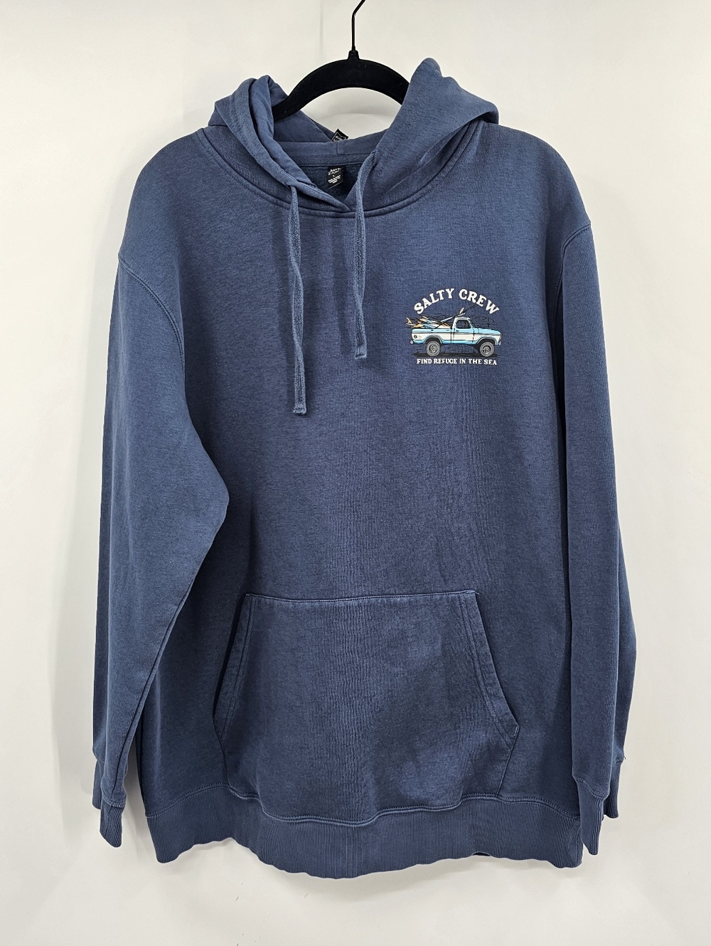 Salty Crew Blue Hoodie Size Large - Picture 8 of 9